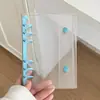 Planejador de Folhas Soltas Transparente em PVC Estilo Coreano Ins A6 com Argolas Duplas 6 Furos Álbum de Armazenamento Colorido Doce para Fãs
