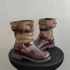 Botas de Mujer con Plataforma para Aumentar la Altura, Nuevo Modelo Otoño 2026, Botines Retro de Suela Blanda para Mujeres Bajitas, Efecto Adelgazante con Faldas, Estilo Coreano