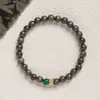Pulsera de Sándalo Verde Mu Shang Hua para Mujer, Fresca y Elegante, Nueva Pulsera de Sándalo Estilo Chino, Pulsera de Juego Cultural de Madera Estilo Chino Retro