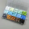Caja de Particiones de 24 Colores con Granos de Cera para Sellar Fuego Herramientas de Sello de Fuego Juego Completo Granos de Cera de Estilo Multicolor Venta al por Mayor Granos de Cera para Sellar Fuego