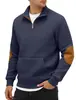 Sudadera tipo chaqueta POLO de manga larga con cuello alto de jacquard a cuadros pequeños para hombre, superventas de otoño e invierno en Amazon, disponible para dropshipping