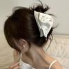 Pinza para el Cabello de Satén con Lazo de Perlas Estilo Ballet Pinza Elegante Versátil para Mujeres Accesorio para Recogidos Completos en la Parte Posterior de la Cabeza
