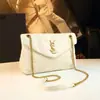 Elegante Bolso de Cadena con Bordado de Diamantes Modelo Nuevo 2026 para Mujer, Bolso Cruzado de Piel Genuina, Bolso de Mano Horizontal Versátil a la Moda