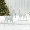 Nuevos Adornos de Reno Navideño Adornos de Arreglo Ins Ciervo con Aterciopelado Brillante Decoraciones para Árbol de Navidad Accesorios para Fotos
