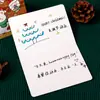 Tarjeta de Felicitación Navideña de Dibujos Animados Creativos Tarjeta de Agradecimiento de Navidad y Año Nuevo Mensaje de Bendición Tarjeta Pequeña Tarjeta de Agradecimiento para Regalo Transfronterizo