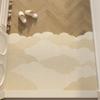 Tapete de entrada silencioso estilo japonês, tapete de anel de seda creme, para a porta, para raspar lama e esfregar terra, pode ser cortado, tapete de pé, pode ser usado para geração de cabelo