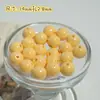 14mm Feijão Gelatina Creme Redondo Contas Coloridas DIY Feito à Mão Contas Corrente de Celular Acessórios de Joalheria Adorno de Cabeça Brincos Colar Doce