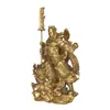 Estatua de Cobre Guan Gong de Yang Tongji sobre Dragón, Adorno de Cobre Guan Di Guan Gong de Pie, Regalo para el Hogar y la Tienda
