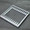 Caja organizadora de almacenamiento de música en CD, estante con capacidad para 12 álbumes de música y es un estante de exhibición