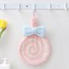 Colgante absorbente grueso lindo toalla pequeña para niños toalla de mano paleta terciopelo coral trapo de cocina lavado de manos