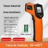 6000 Termômetro Infravermelho Industrial de Alta Precisão Pistola de Temperatura Medição Industrial Temperatura da Água Temperatura do Óleo Cozinha Assar