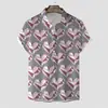 Novas camisas de manga curta transfronteiriças para homens e mulheres, estilo casal, camisas estampadas em 3D europeias e americanas, camisas de Dia dos Namorados