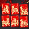 2027 Ano do Carneiro Envelope Vermelho Novo Estilo Criativo Desenho Animado Carneiro Zodíaco Festival da Primavera Envelope de Dinheiro da Sorte Presente de Ano Novo Dinheiro Pequena Bolsa de Envelope Vermelho