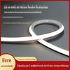 Luz Neon com Fita de Luz de Silicone Embutida Luz Linear de Sobrepor Redonda de Teto Fita para Sinalização de Loja Externa Fita de Luz LED