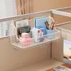 Estante de Pared para Dormitorio Dormitorio Estudiantil Mesita de Noche Sobre la Cama Pared de Pared Sin Taladro Artefacto de Almacenamiento para Dormitorio