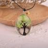 Collar Árbol Grande Estilo Étnico 2022 Encaje Flor Flor Real Accesorio Natural Cadena Suéter Colgante Largo Creativo Hecho a Mano