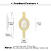 Reloj Missfox Moda Exquisito Oval Gama Alta Aliento de Bebé Incrustado con Diamante de Zirconio Pulsera para Mujer