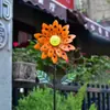 Molino de Viento de Hierro Giratorio Decoración de Jardín al Aire Libre Patio Decoración Creativa Girasol Guardería Villa Diseño de Patio