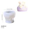 Taza de té Conejo Molde de Silicona DIY Adornos Decorativos para Coche Gota de Gel Conejo de Pascua Molde de Yeso para Aromaterapia
