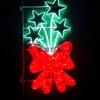 Poste de luz LED externo formato Arco Rua Bow padrão colorido cena noturna iluminação pública luzes