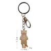 Llavero Colgante Accesorio Gato Dormido Dibujos Animados Figura de Gato Estilo Coreano Llavero con Mosquetón Encanto para Bolso