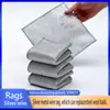 Paño de cocina de hilo de plata de una sola capa estropajo de alambre de acero paño de limpieza de doble cara absorbente de aceite absorbente de agua sin pelusa reemplazo de fábrica de lana de acero