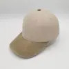Gorra de béisbol nueva, versátil y elegante, de algodón puro, con bloques de color, lavada, estilo vintage, 100% algodón, con visera suave