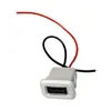 Enchufe Hembra Usb2.0 Soldadura por Presión Directa Puerto de Carga Lámpara de Escritorio para Juguetes Instrumento de Precisión Enchufe de Carga con Cable a Conector de Puerto