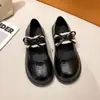 Zapatos de piel para mujer, nuevos estilos con cordones para otoño de 2026, modernos zapatos Mary Jane de suela gruesa estilo universitario, estilo japonés, corte bajo