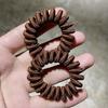 Anillo de tela para el cabello con línea telefónica de Corea del Sur, cuerda gruesa para la cabeza, círculo pequeño, cola de caballo fina, cuerda para el cabello, correa de goma para adultos, tocado