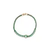 [Cadena de Diamantes Arcoíris] Pulsera de extracción de zircón trenzado en cruz, una pulsera lujosa y de alta gama, una pieza de joyería delicada y de moda
