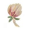 Broche de Flor Elegante de Circonita para Mujer Hebilla de Cardigan Atmosférica de Lujo Pin Accesorios de Traje Versátiles Hebilla de Chal
