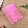 Carpeta Transparente A4 para Partituras Musicales Estudiante Carpeta Musical de Hojas Sueltas Papel Pentagramado Libro de Música Carpeta para Partituras de Piano 80 Páginas Carpeta de Documentos