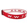 WWJD/WWJD pulsera de muñeca con estampado jacquard de letras, pulsera de muñeca deportiva unisex, correa de mano