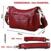 Bolsa Feminina Transfronteiriça Bolsa Transversal Couro de Vaca Bolsa para Mãe Bolsa para Mulheres de Meia-Idade e Idosas Bolsa Feminina de Couro Genuíno Bolsa para Idosos Bolsa de Ombro