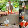 Decoración Transfronteriza de Pato Chupador de Hierro Travieso Diseño Hogar Patio Lindo Mini Pato Artesanías de Resina