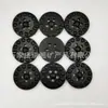 Acessórios para Pote de Moxabustão Círculo de Pedra Negra Atacado, Círculo de Pedra Negra 40mm de Alto Polimento para Cabeça de Massagem Gua Sha Elétrica