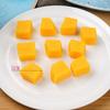 Pedaços de frutas cortadas em cubos modelo morango banana maçã fruta do dragão do homem kiwi amarelo enfeites comida e acessórios de jogo