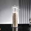Caixa Selada Transparente de Plástico Balde de Arroz para Cozinha Caixa de Armazenamento de Arroz Recipiente Selado Espesso Armazenamento de Lanches Frutas Secas Casca de Tangerina Recipiente de Armazenamento