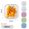 Caja de Almuerzo de Vidrio Caja Bento Recipiente para Conservar Frescura Caja Sellada Caja de Almuerzo Caja para Conservar Frescura Puede Entrar al Microondas Recipiente de Vidrio Caja para Frutas