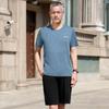 Roupas de Verão para Pai de Meia-idade e Idoso Conjunto Esportivo Camiseta Casual Solta de Manga Curta Roupas de Pai Masculino Novo Estilo Verão 2024