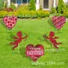 Popular Señal para Jardín del Día de San Valentín de Amazon, Señal para Césped de Cupido Rojo Amor, Decoración Exterior para el Día de San Valentín