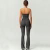 Comercio Exterior Europeo y Americano Transfronterizo Sin Tirantes Cuello Halter Pantalón Largo de Dos Formas de Usar Ceñidor de Cintura Levantador de Glúteos Monos Deportivos de Fitness Atuendo de Yoga