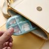 Caja de medicamentos de 6 compartimentos para 7 días, dispensador de medicamentos pequeño, portátil, caja de medicamentos semanal, caja para pastillas