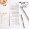 Adesivos para Planner Série Floral com Folha de Ouro e Prata, Números e Letras, Pequenos Adesivos Impermeáveis em PVC, Papel Material Guka Atacado