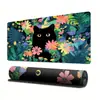 Gato Preto e Branco Mouse Pad Grande Desenho Animado Fofo Borracha Antiderrapante Mouse Pad Extra Grande Tapete de Mesa Design Personalizado