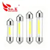 Luz de lectura LED de doble punta 31/36/39/41 mm Tubo de filamento LED de doble punta Luz de matrícula de doble punta Luz de coche LED