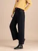 Pantalones Vaqueros Cortos Elásticos de Cintura Alta Sueltos 2026 Invierno Forrados de Polar Gruesos Bordados Lavados para Mujer 8132Hg