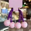 Corda de Cabeça Infantil Cor Candy Elástico de Borracha Anéis de Cabelo Corda de Cabeça para Rabo de Cavalo Sete Cores Bola Redonda Acessórios de Cabeça Acessórios de Cabelo de Princesa