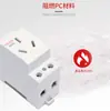 Spot atacado soquete de trilho DZ47x 10A bipolar 16A triplo 25A quatro furos DZ47X soquete de trilho de energia